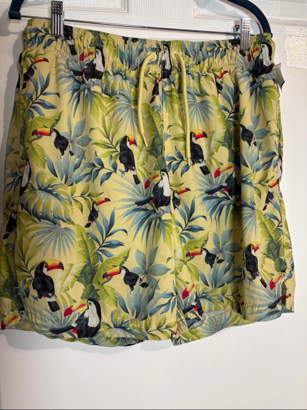 George Yellow Tropical Toucan Swim Board Shorts